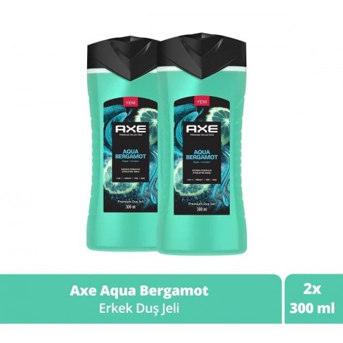 Axe Premium Collection Duş Jeli Aqua Bergamot 300 ml x 2 Adet